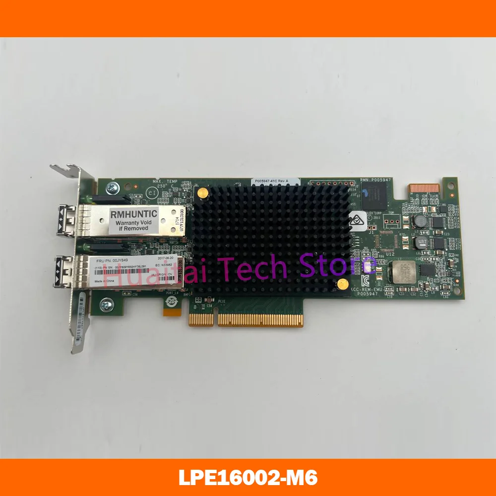 For Lenovo original LPE16002 M6 dual port 16G HBA 00JY849 00JY809 81Y1662