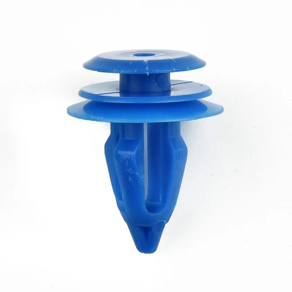 

For Rover Range Evoque Wheel Arch Trim Clips Replace 50pcs Blue Car Decorate Front Rear LR027255 Nylon Plastic