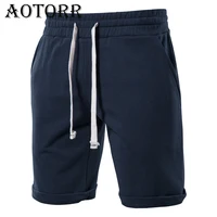 Stretch Cotton Shorts Mens Trend Korean Casual Summer Beach Gym Short Pants Male New Solid Color Outdoor Running Fishing Shorts