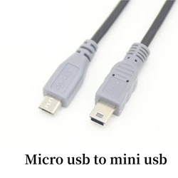Universal Type - C to Micro USB Data Cable - Copper Charging & OTG Transfer, Multiple Length Options - 0.25m (Micro usb to mini)