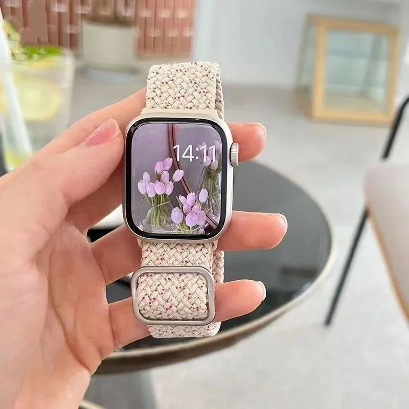 Chic Korean Braided Nylon Strap with Case – Cute Bracelet