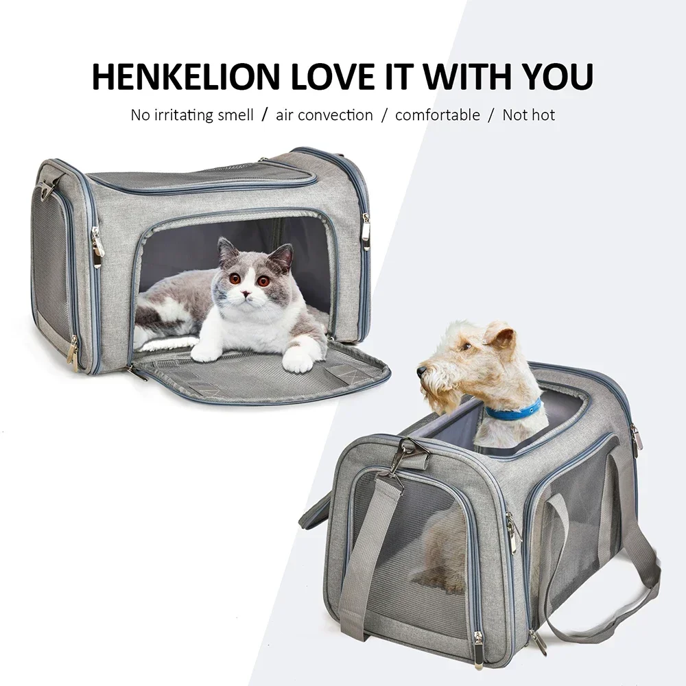 Cat Bags Portable Dog Carrier Bag Mesh Breathable Carrier Bags for Small Dogs Foldable Cats Handbag Travel Pet Bag Transport Bag