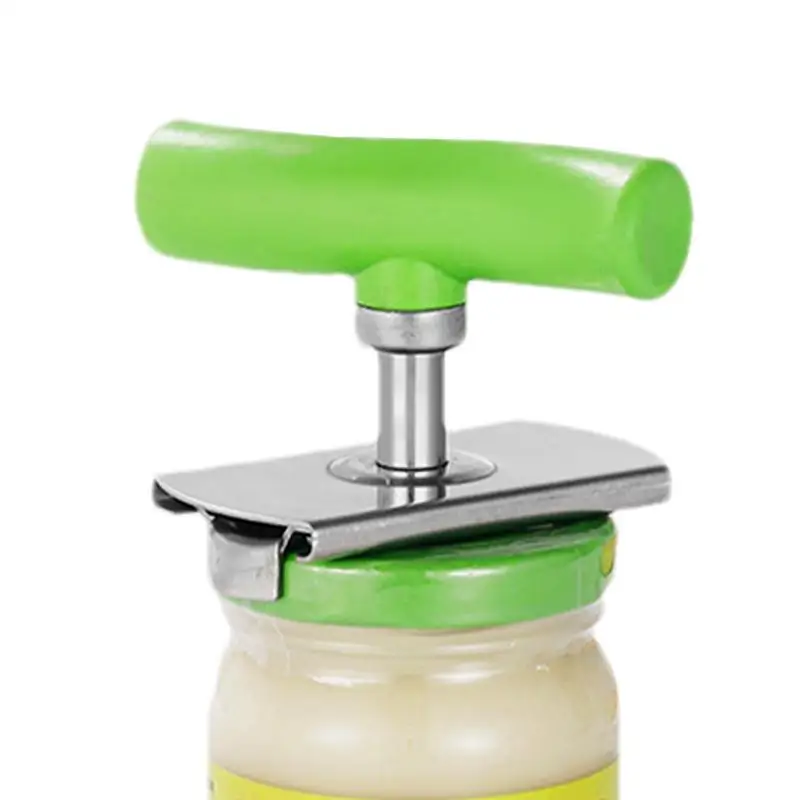 

Регулируемый консервный нож, открывалка из нержавеющей стали, легко открывается, с регулируемым захватом, консервный нож для пожилых