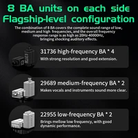 KZ AS16 Pro In Ear Earphones 16BA Balanced Armature HIFI Bass Monitor Headphones Noise Cancelling Earbuds Sport Headset - Image 4