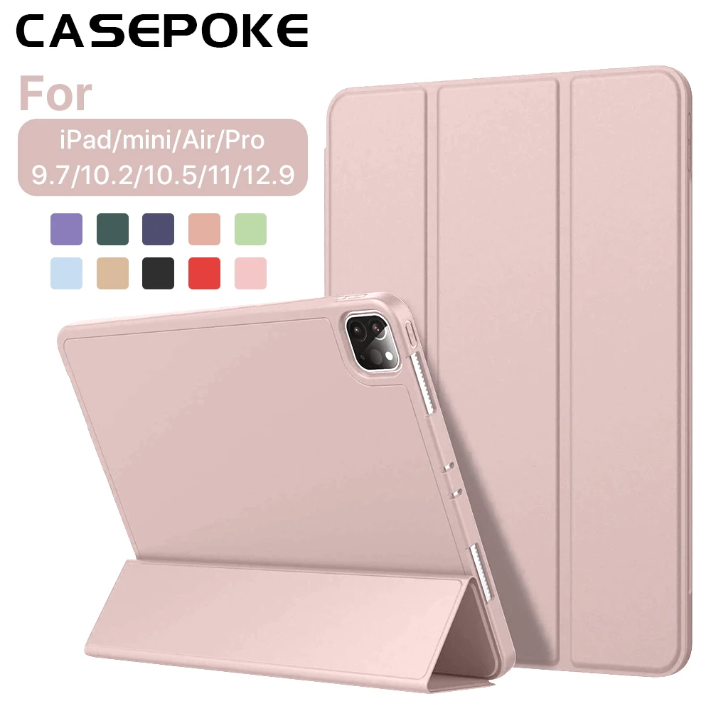 Case Funda Accessories For iPad 5/6/7/8/9/10th Generation iPad Air 1/2/3/4/5 Pro 12.9 Pro 11 Mini 6 Protective Cover ipad case tablet case