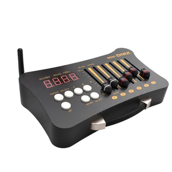 Controller DMX MINI Wireless per DJ, Console DMX MINI per Illuminazione Scenica, per Fari LED Par e Teste Mobili Spot