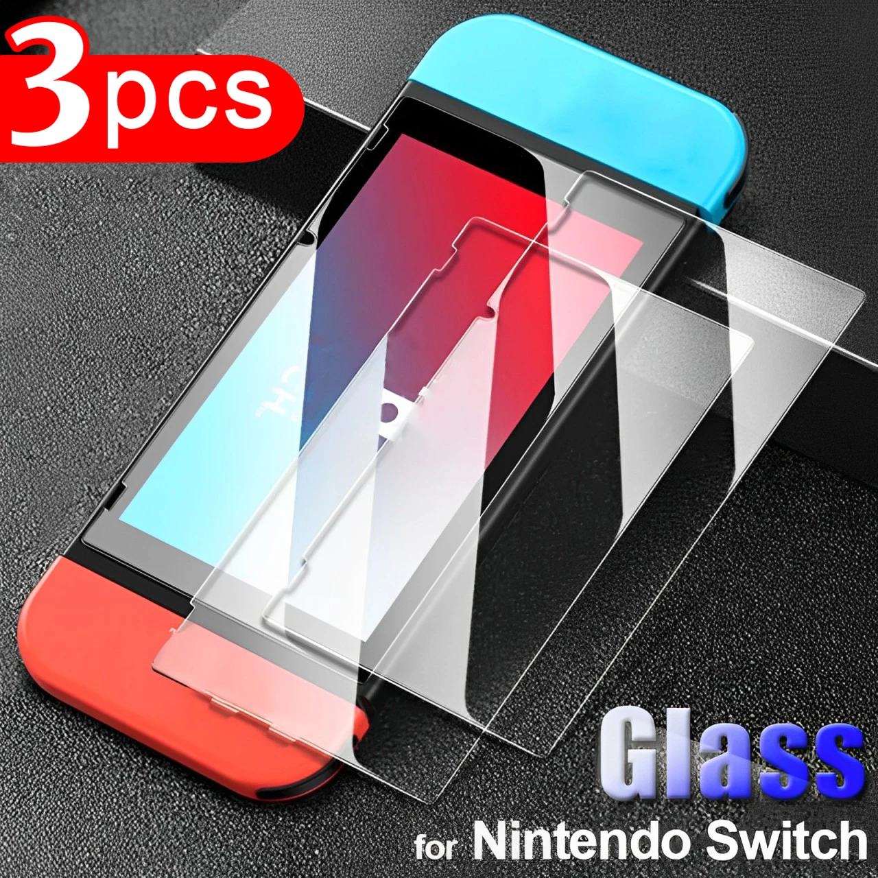 Nintendo Switch Screen Protector 1/2/3Pack Premium Tempered Glass For Nintendo Switch Lite/Switch Oled Screen Protector HD Clear Anti-Scratch Protective Films