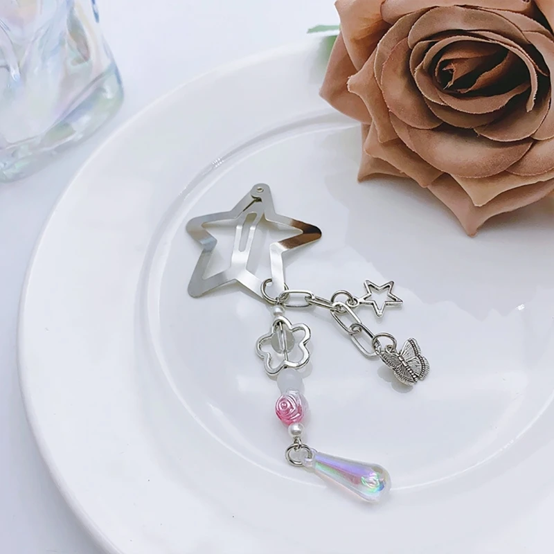 

Tassels Star Hair Clip for Teens Girl Fashion Harajuku Hairclip Side Bangs Bobby Pin Clip Y2K Hair Ornament Dropship