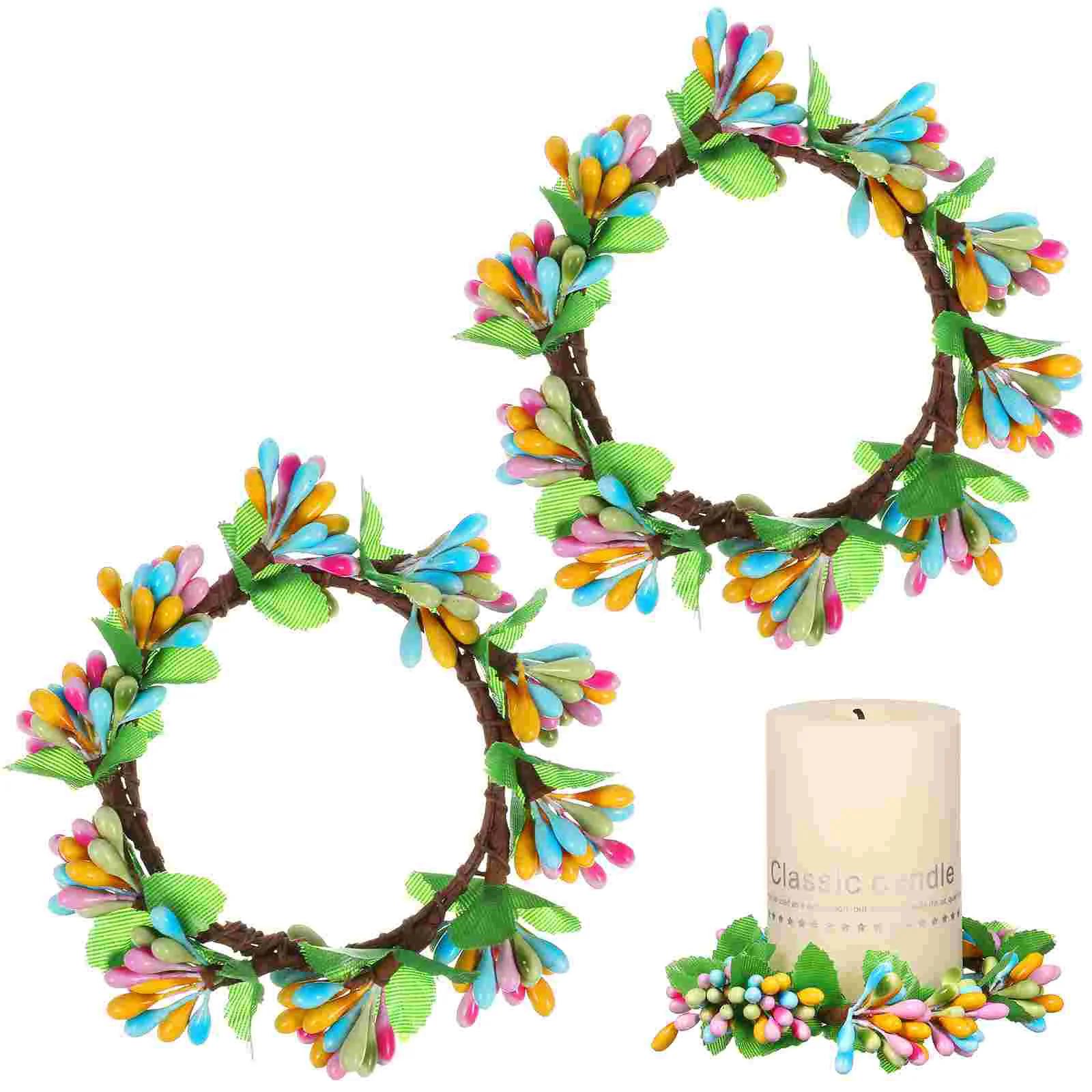 

Door Decoration Spring Decor Spring Rings Decorations Holder Taper Rings