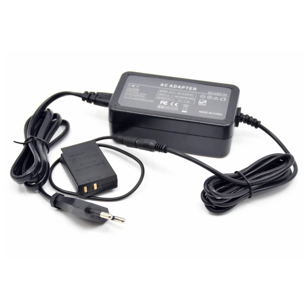 Eh-5 Eh-5A Alimentatore Ca Adattatore Per Caricabatterie + Ep-5E Dc Accoppiatore En-El22 Batteria Fittizia Per Fotocamere Nikon 1 J4 1 J4 1 S2 1 S2