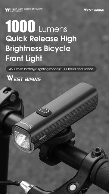 Bicycle Lampada Per Mtb WEST BIKING Luce Anteriore Per Bicicletta