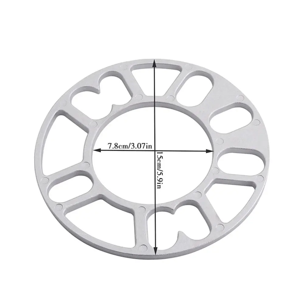Universal Car Wheel Spacer Shims Plate 3mm 5mm 8mm 10mm Fit 4x100 4x114.3 5x100 5x108 5x114.3 5x120 Aluminum 1Pcs car wheel spacer