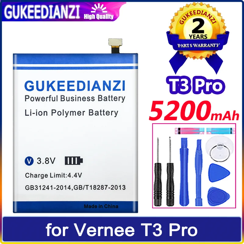 

Фотоаккумулятор 5200 мАч для DOOOGEE 476180P для Vernee T3 Pro t3pro