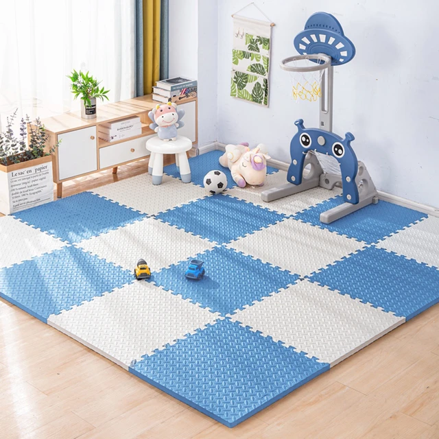  Alfombra para silla de bebé para el suelo, alfombra de juego  para rompecabezas de bebé, alfombra de juegos para niños, tejas de  ejercicios de enclavamiento para el piso, juguetes de alfombras