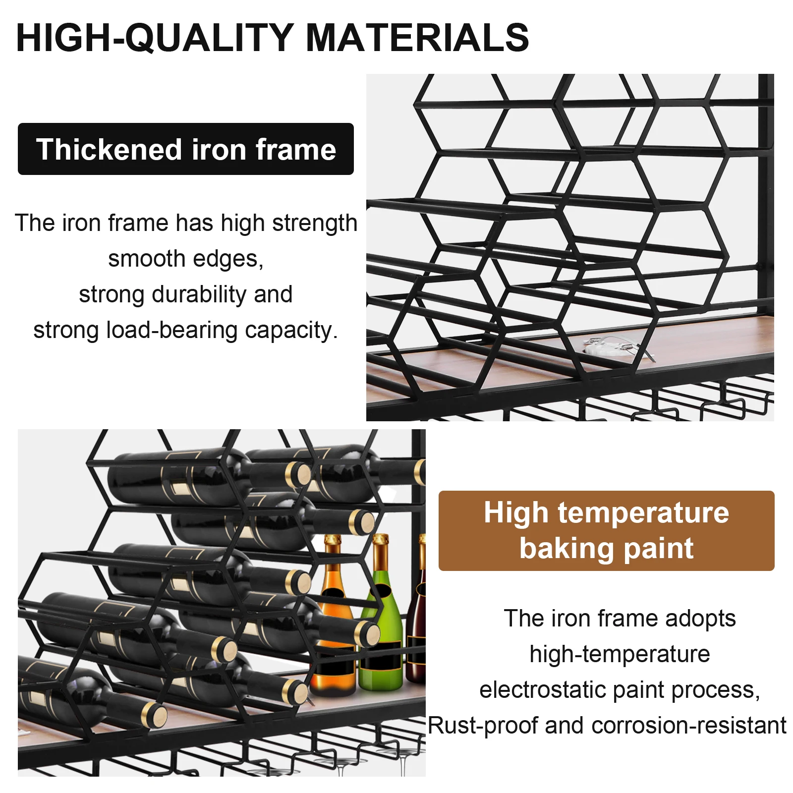 Metal Hanging Wine Rack Bar Cabinet Open Cabinets Wine Rack Elegant Stands Home Hanging Vitrinas High End Bar Furniture