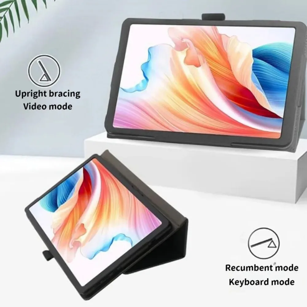 Elegant PU Leather Two-Fold Stand Case Cover with Hand Strap