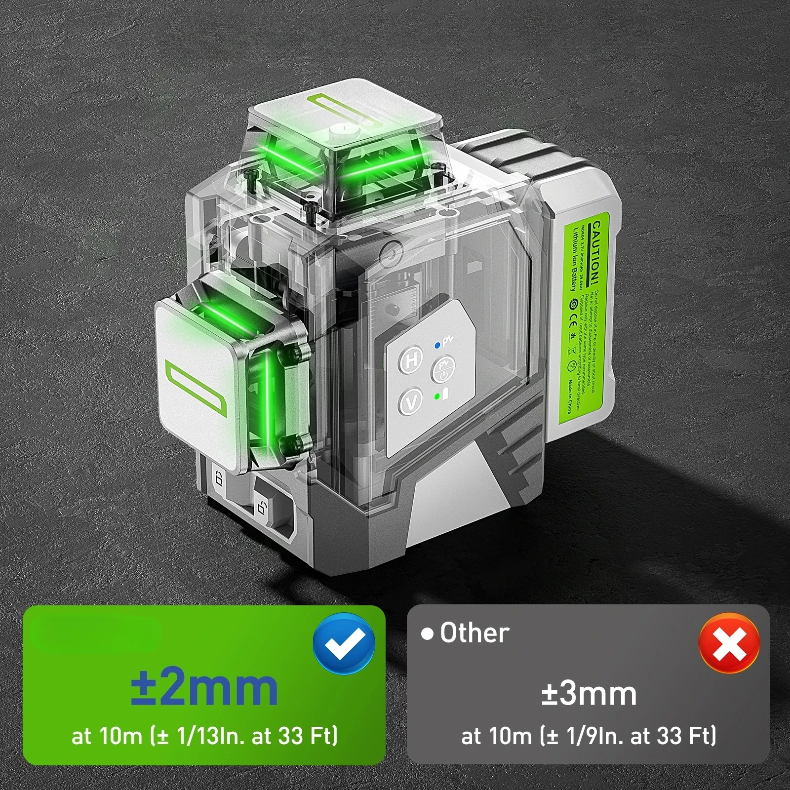 垂直および水平3Dレベル機器,zk03cg,12ライン,360レベルマシン,タイ