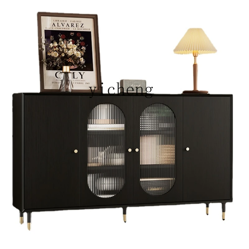 

ZK Ретро буфет из массива дерева простой современный шкаф для хранения чая в гостиной