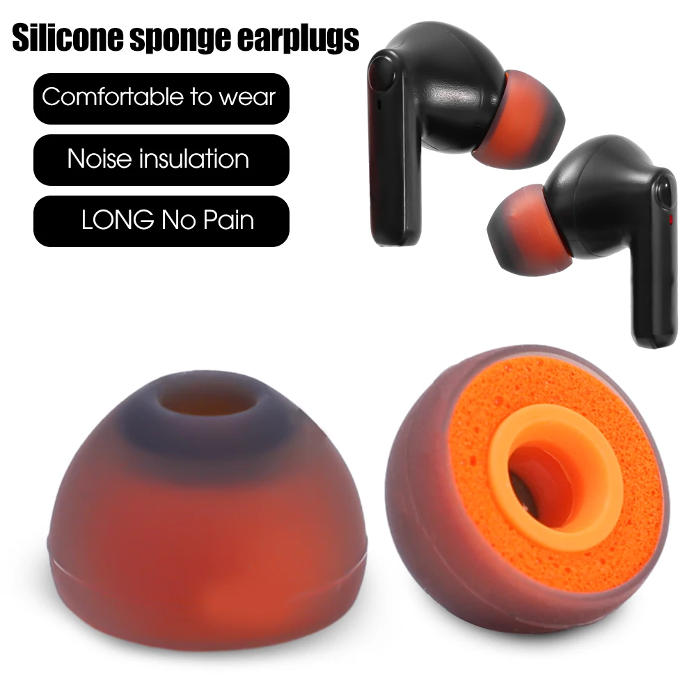 13Pairs Silicone Memory Foam Earplugs Ear Tips For InEar Earphone