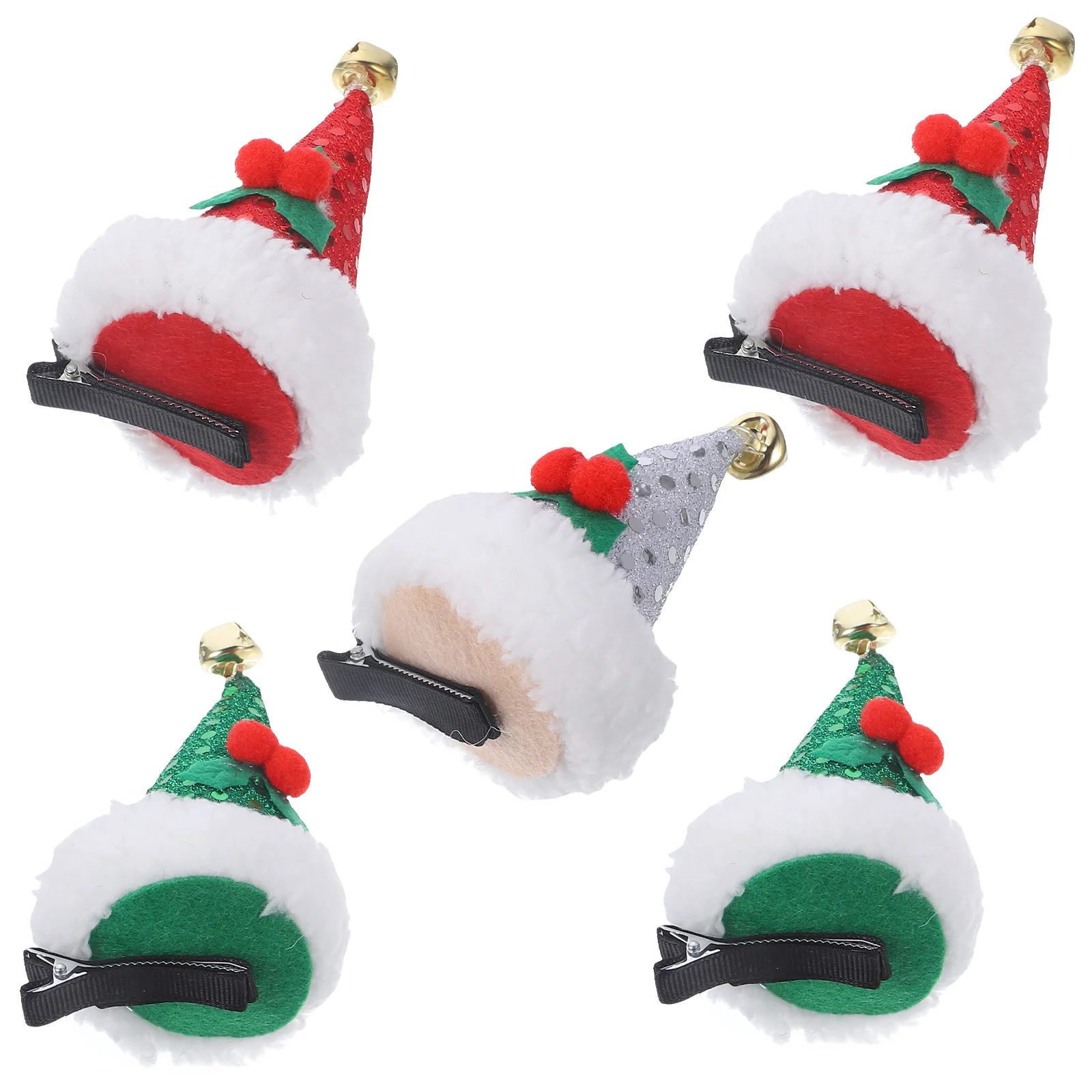 

5Pcs Santa Hat Hair Clips Christmas Hat Hair Clips Hair Hair Accessories for Party Festival