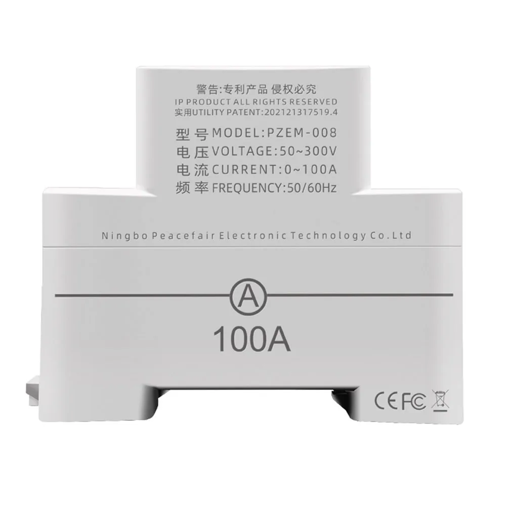 딘 레일 전력계 전압계 전류계, 계량기 AC50-300V 볼트 앰프 역률 시간 에너지 전압 전류 모니터