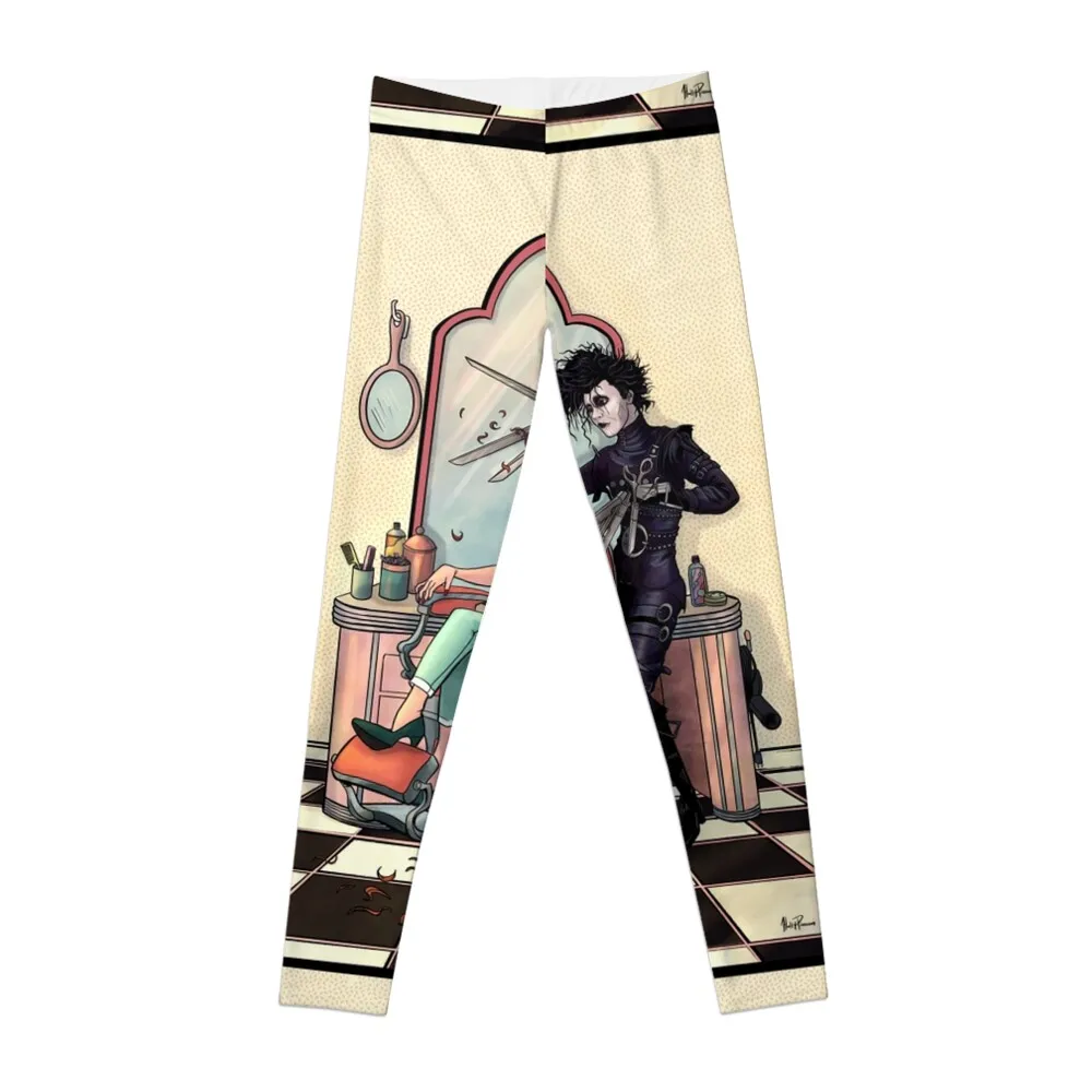 

Scissorhands Hair Cut Leggings workout clothes for gym clothing Womens Leggings
