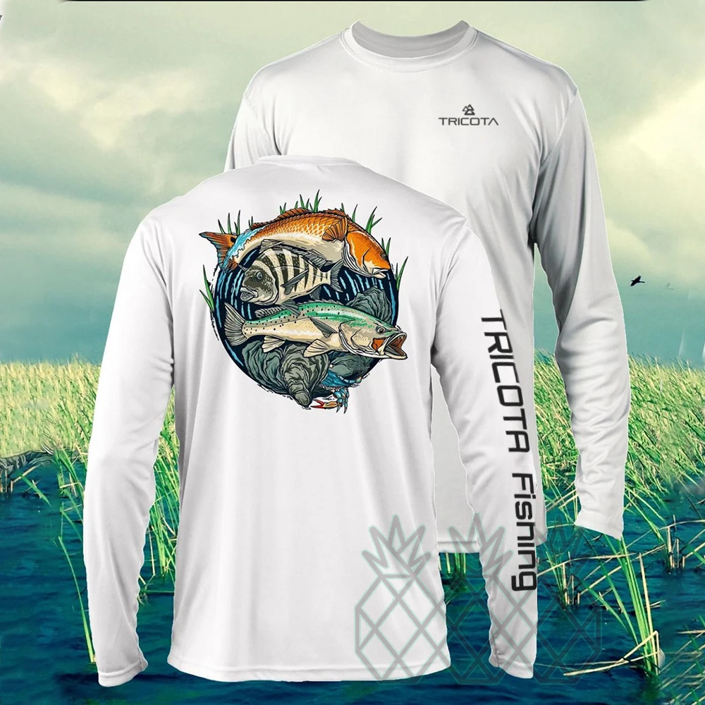 Fishing Shirt Uv Sun Protection Men Custom Fishing Shirt UPF 50