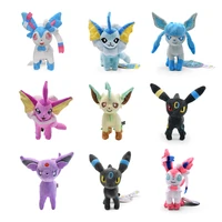 Leafeon Vaporeon Glaceon Sylveon Espeon Umbreon Vaporeon Sylveon Plush Toys Game for Collectible Gift,Soft Plushies Stuffed 1