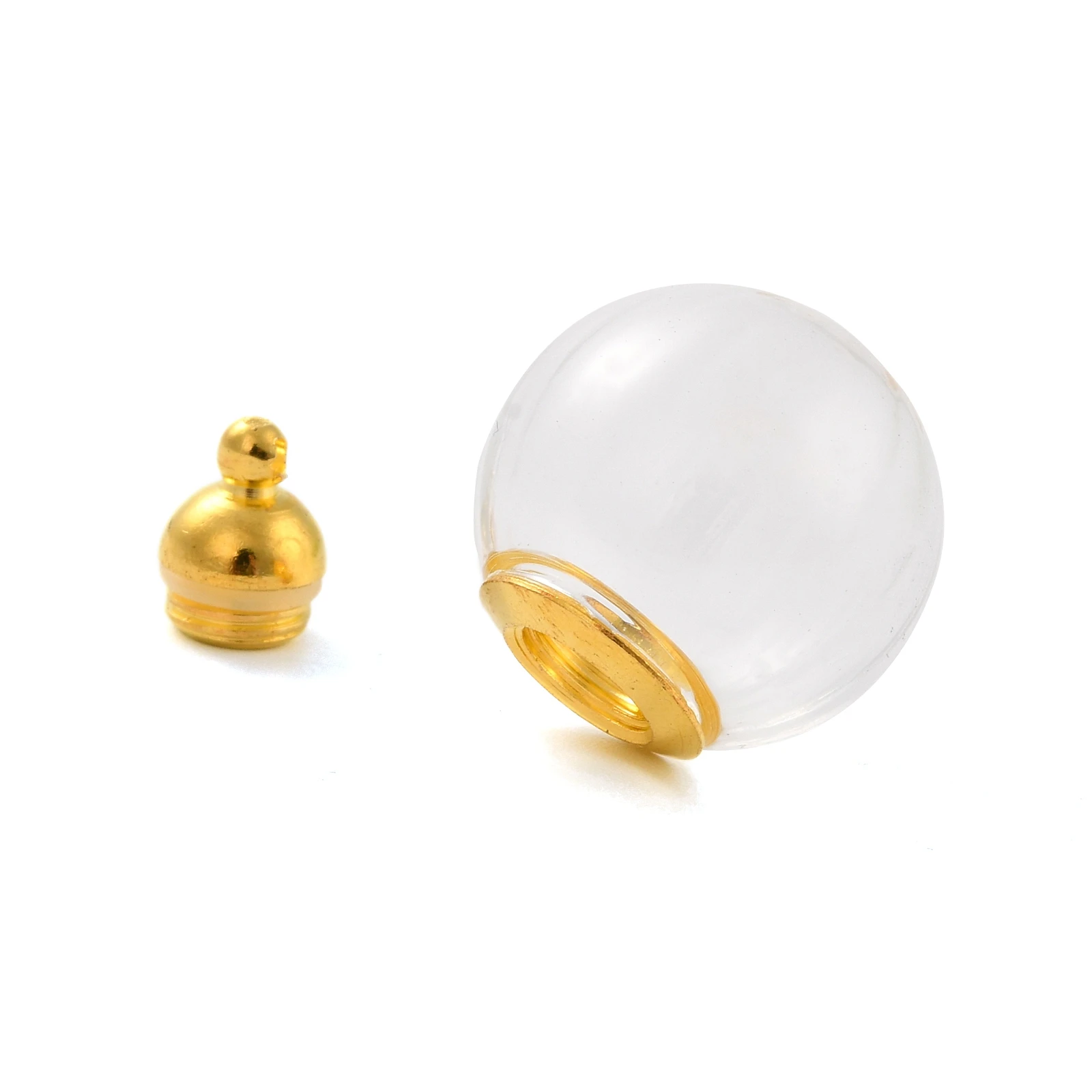 

Стеклянная бутылка желаний подвески с латунной крышкой без клея, многоразовые Подвески смешанной формы для изготовления ожерелья своими руками, ювелирных изделий