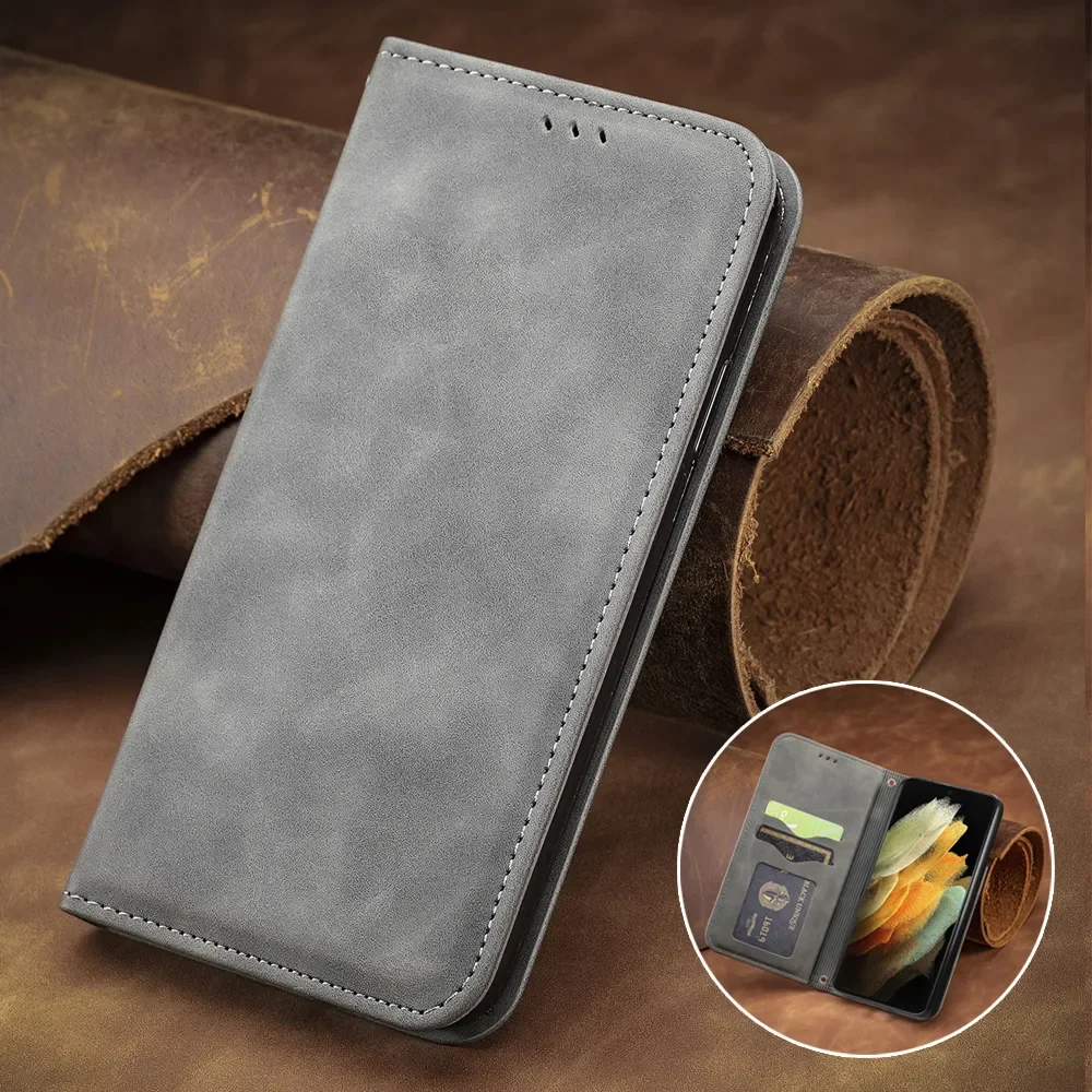 Elegant Luxury Wallet Case with Magnetic Closure