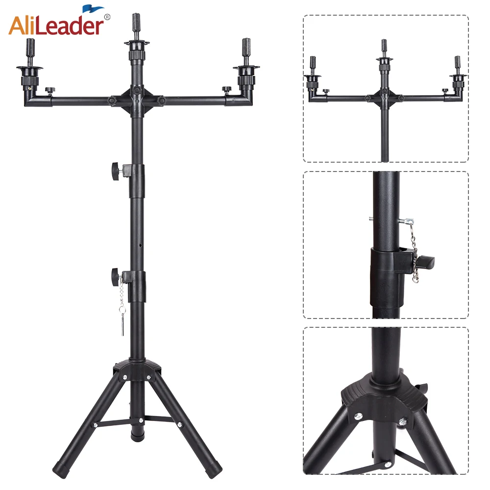 3-head-mannequin-head-stand-adjustable-wig-stand-tripod-for-wig-display-canvas-head-mannequin-training-professional-tripod