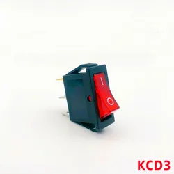 1pcs KCD3 with LED Rocker Switch 16A /20A 125V/250V ON-ON/ON-OFF-ON 2/3Position 3Pin Electrical Equipment Power Switch buttons