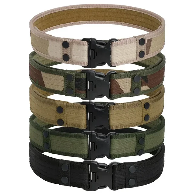 8 Color 120cm 2024 New Army Style Combat Belts Quick Release Tactical Belt Fashion Men Canvas Waistband Outdoor Waist Trainer 6