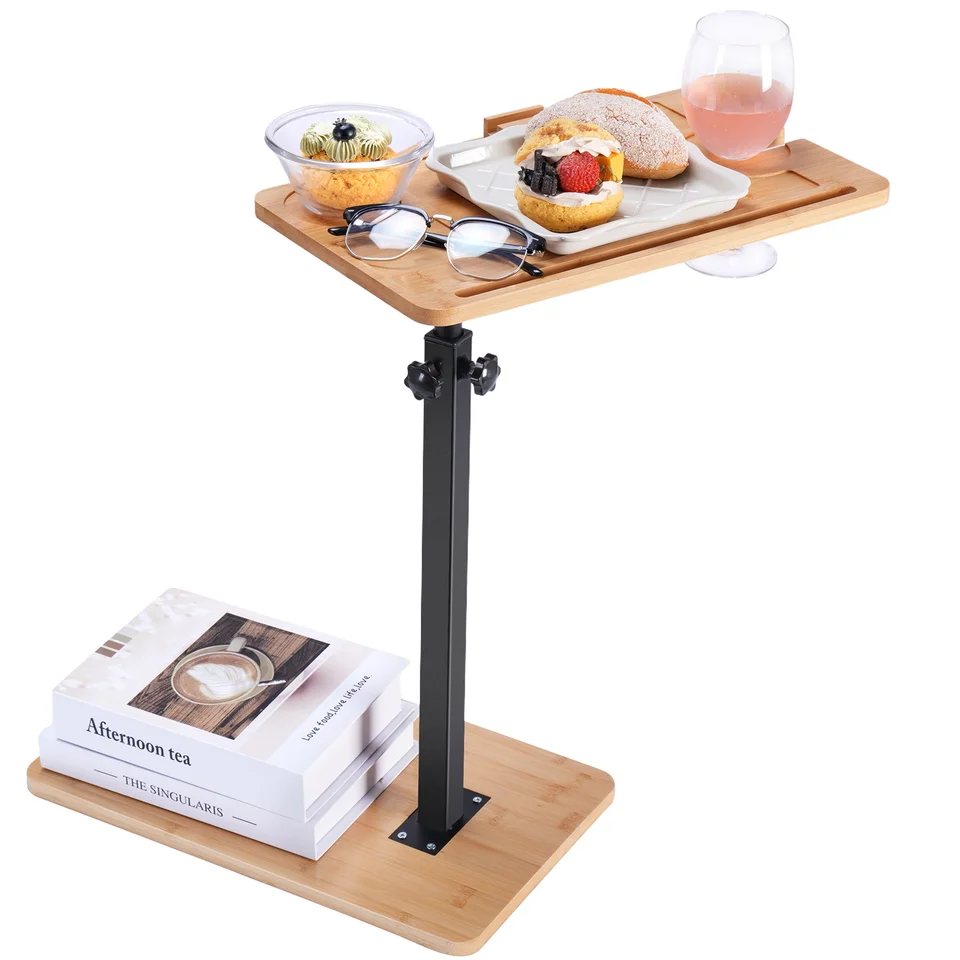 Vantic C Shaped End Table for Couch and Sofa