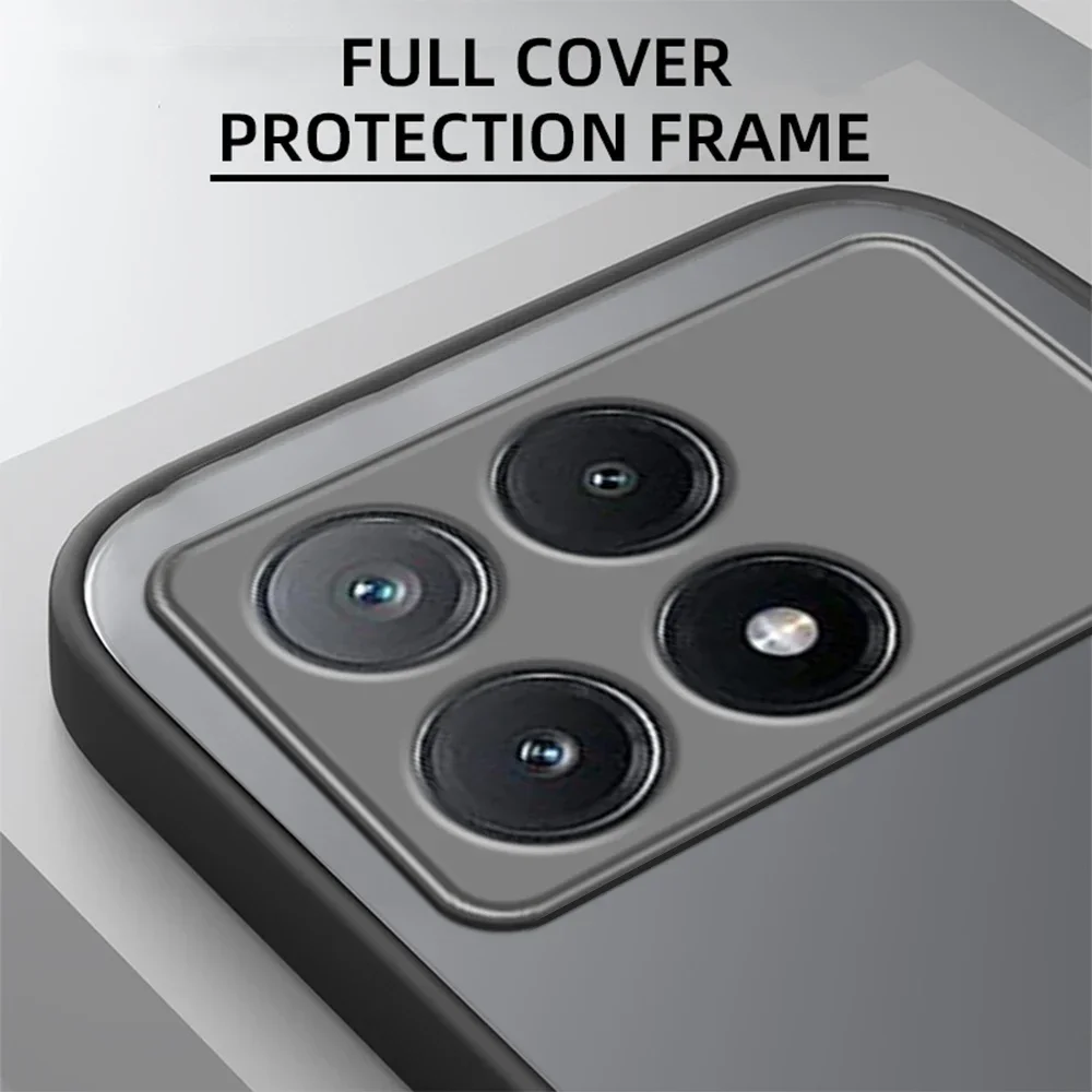 Shockproof Armor Matte Case with Soft Bumper and Hard Cover