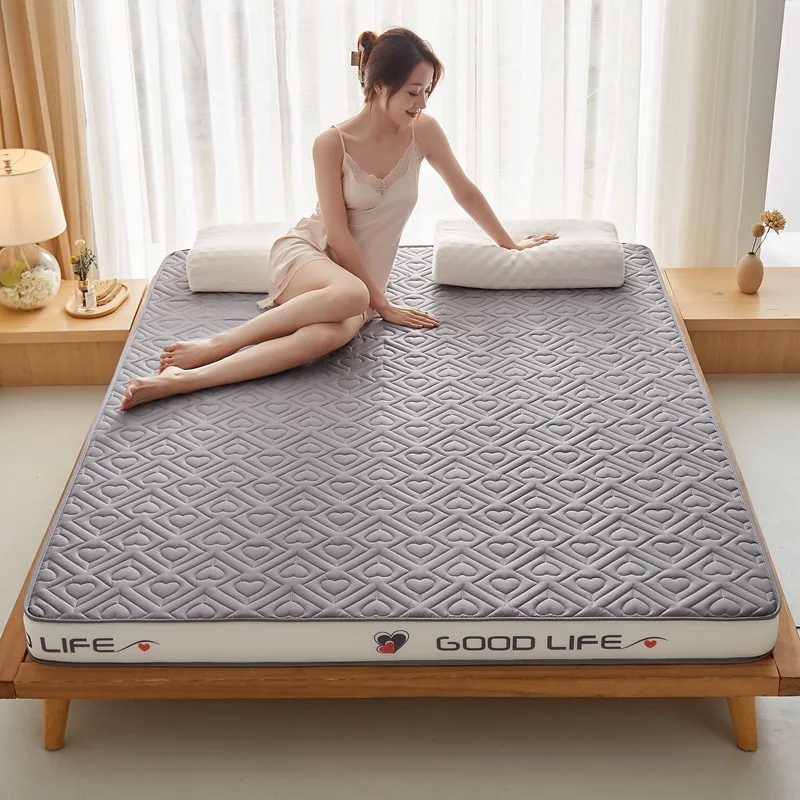 VESCOVO Latex Hard Thickened Coconut Palm Mattress Topper 160*200 Tatami Floor Mat Children Bed Topper 180*200 Mattress Topper