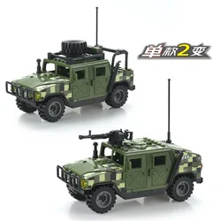 Special Forces Armored Vehicle DIY Building Blocks Toy Set (Army green)