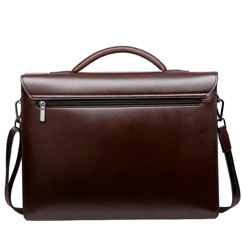 Leather Briefcase for Men Luxury Business Tote