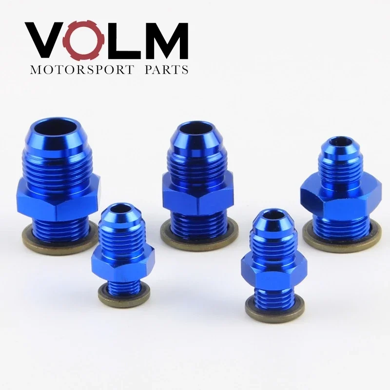 AN6 AN8 AN10 M14 M16 M18 Straight Male Flare Union Fuel Oil Air Hose Fitting Adapter,hose end fitting adapter,fuel adapter fitting