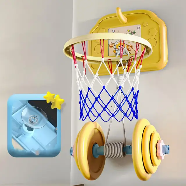 Basketball Hoop For Toddler Induction Automatic Scoring Compact Space-Saving Basketball Net Creative Sports Toy Equipped With 2