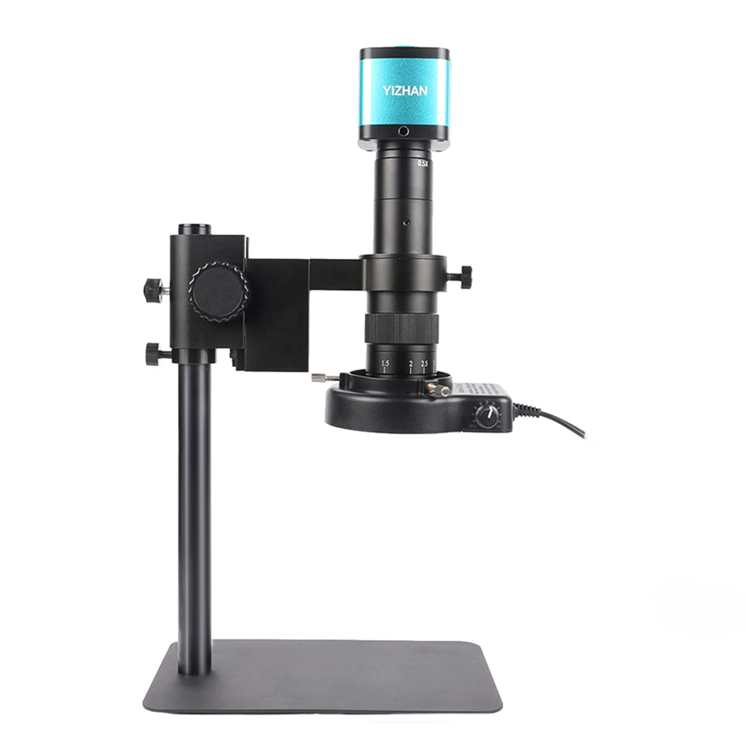 YIZHAN Magnification Adjustable Zoom C-Mount Lens 180x 150x 130x 25mm For HDMI VGA USB Video Microscope Camera Monocular 6