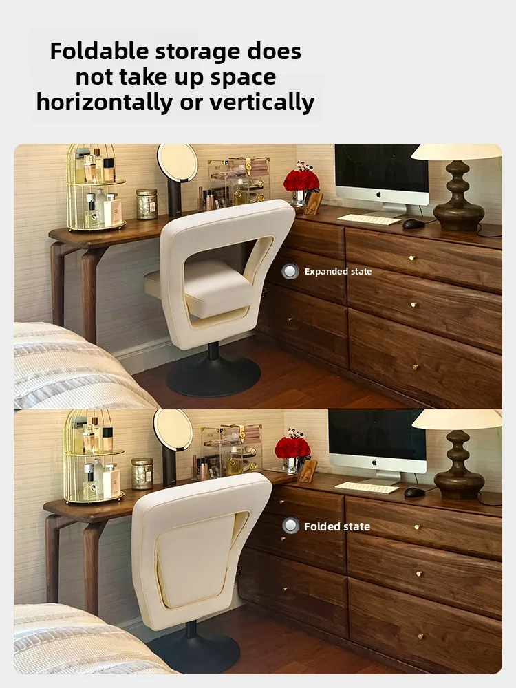 2025 New Makeup Vanity Chair Backrest Bedroom Vanity Stool Luxury Sophisticated Modern Elegant Home Dressing Chair Vanity Stools