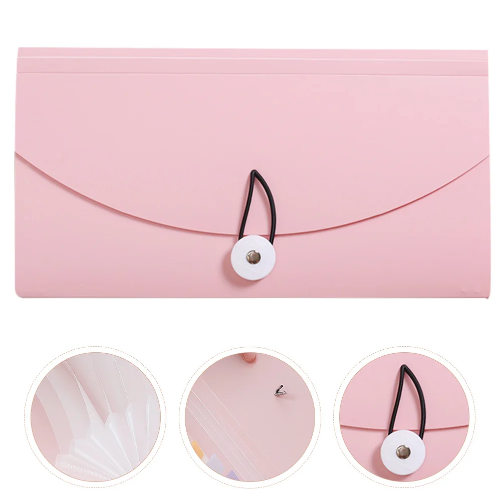 Color Folders Accordian Paper Receipt Bag Mini Expanding Magazine File