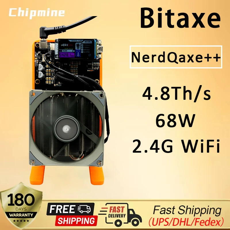 Bitaxe NerdQaxe++ 4.8TH/s Bitcoins Miner 4 Pieces BM1370