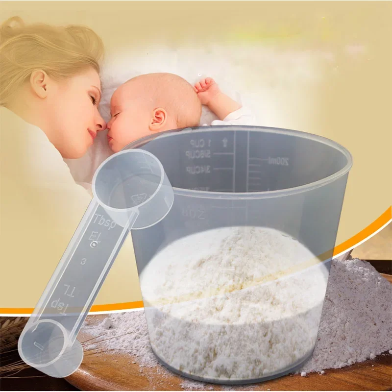 Bread machine parts 200 ml measuring cup and spoon for Midea/Donlim/Matsushita/ACA/Bai Cui/SKG etc.