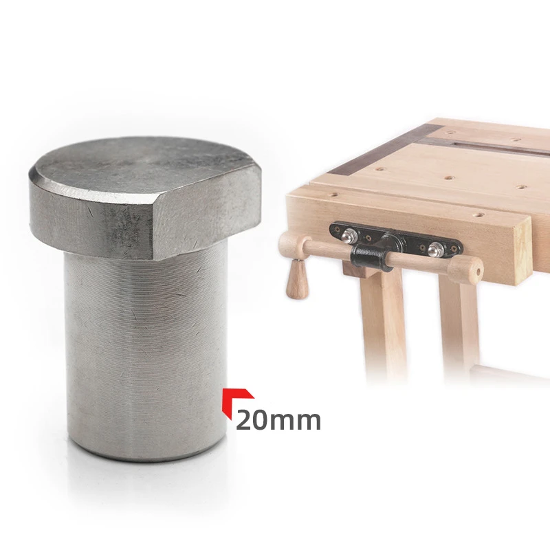 4-Piece Bench Dogs - 20mm Diameter Aluminum Alloy Workbench Stops, For Woodworking Clamping & Positioning (Black)