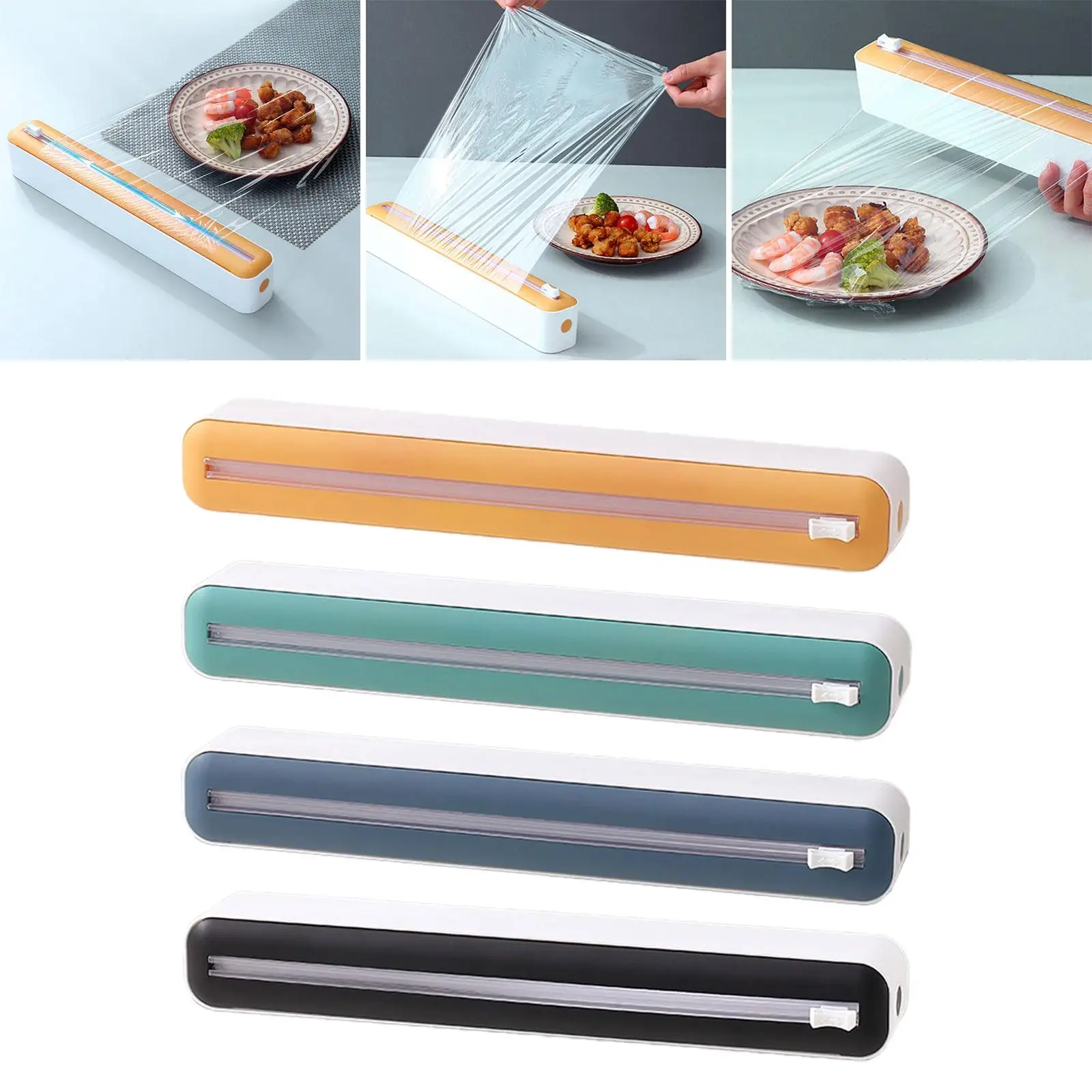 Cling Film Dispenser Kitchen Tool Slide Cutter Foil Dispenser with Cutter Cling Film Dispenser Kitchen Tool Slide Cutter Foil Dispenser with Cutter