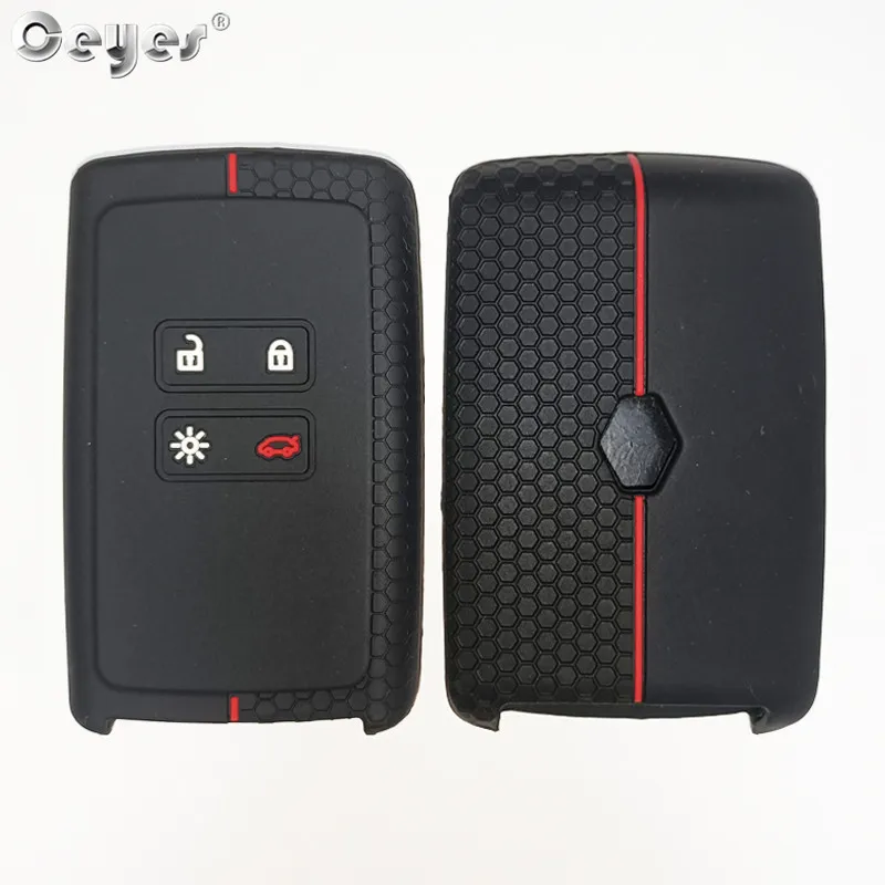Ceyes Silicone Car Key Cover For Renault Megane 3 4 Kadjar Captur Koleos Espace Clio Scenic 4 Arkana Smart Remote