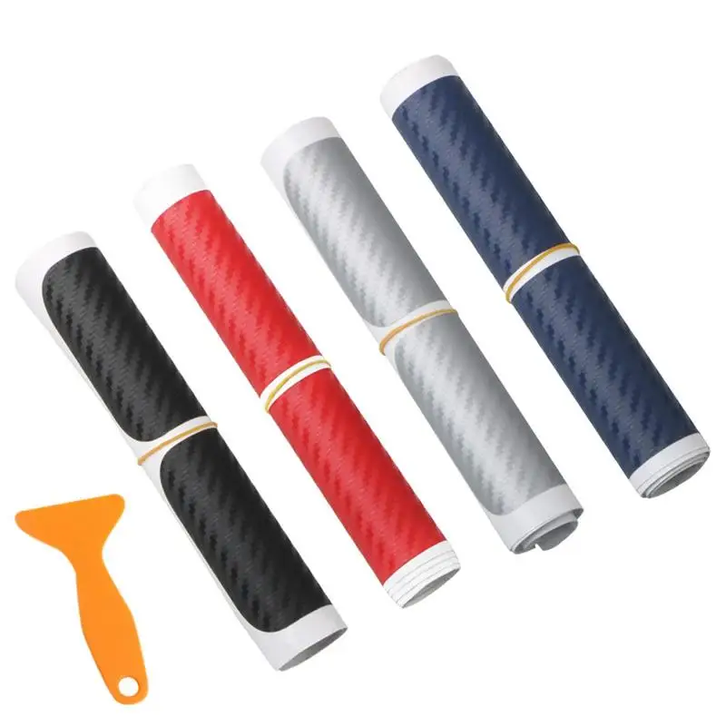

Car Threshold Sticker Auto Door Sill Protector Guards Anti-scratch Carbon Fiber Sill Cover With Installation Tool Accessories