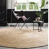 Living Room Carpet Natural Jute Woven Wear-resistant Stain-resistant Rug Natural Primary Color Large Area Floor Mat Ковер Tapis 3